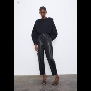 Zara faux leather pants